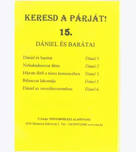Keresd a Párját betétlepok 15. Dániel és barátai